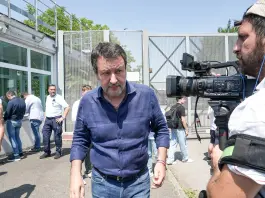 Salvini a Bollate in visita a Mario Roggero