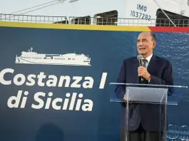 Inaugurato il traghetto Costanza I di Sicilia, Schifani “Rispettati gli impegni” / Video