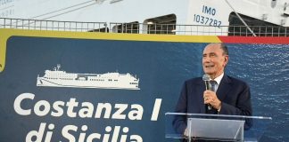 Inaugurato il traghetto Costanza I di Sicilia, Schifani “Rispettati gli impegni” / Video