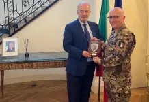 L’Ambasciatore d’Italia a Sofia Marcello Apicella incontra il Comandante della Brigata Bersaglieri “Garibaldi” Gen. Francesco Ferrara