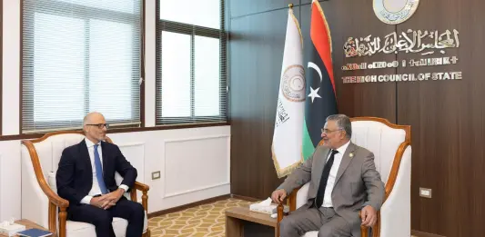 Libia, il presidente del Senato Takala riceve l’ambasciatore Ue Orlando