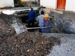 Cina: nel Gansu interventi di ripristino dopo le forti piogge (2)