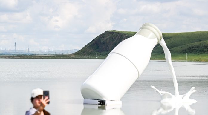 Cina: il “Lago di latte” affascina i turisti nella Mongolia Interna (2)