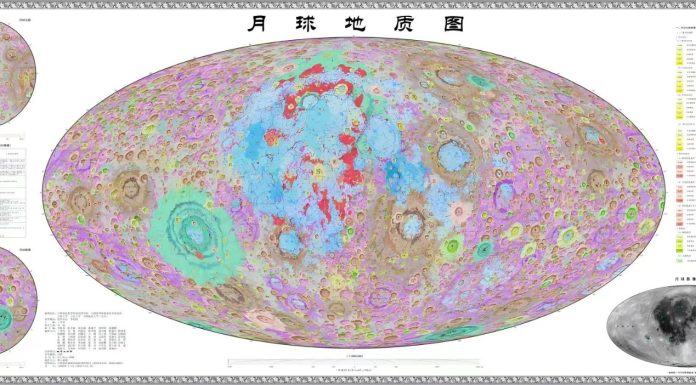 Cina completa una nuova mappa geologica della Luna