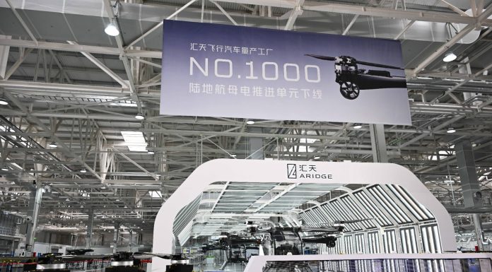 Cina: ARIDGE produce il millesimo sistema di propulsione per auto volanti (1)