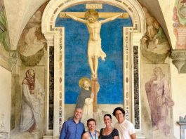Katy Perry e Justin Trudeau in visita al Museo di San Marco a Firenze