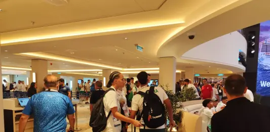 Giochi del Mediterraneo, porte aperte sulla Aroya: la nave da crociera trasformata in villaggio degli atleti / Fotogallery e Video