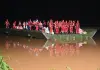 Cina: ponte galleggiante impiegato nei soccorsi per inondazioni nel Guangxi (1)