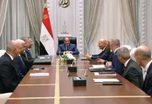 Il Presidente dell’Egitto Abdel Fattah al-Sisi incontra l’Amministratore Delegato di Eni Claudio Descalzi