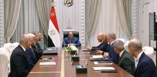 Il Presidente dell’Egitto Abdel Fattah al-Sisi incontra l’Amministratore Delegato di Eni Claudio Descalzi
