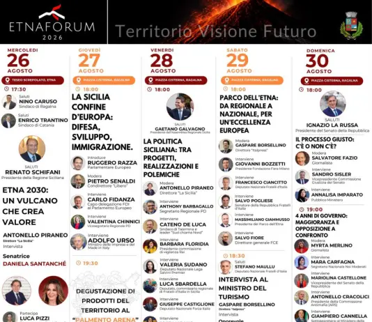 Al via EtnaForum, cinque giorni dedicati alla Sicilia del futuro