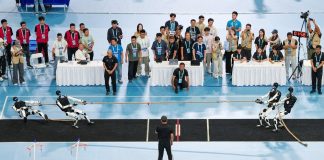 Cina: sfida a tiro alla fune ai Giochi mondiali dei robot umanoidi (2)