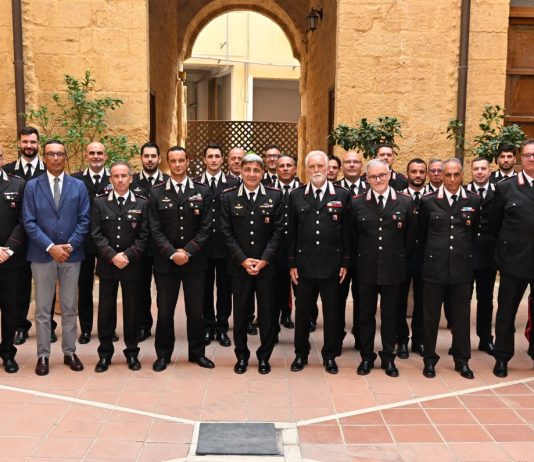 Carabinieri, il Generale Del Monaco in visita al Comando Provinciale di Agrigento