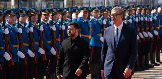 Zelensky a Belgrado, colloquio con il presidente serbo Vucic
