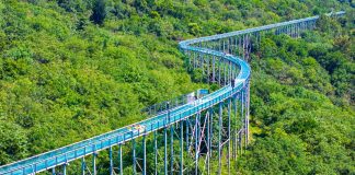 Cina: Anhui, monte Langya attira turisti con attività diurne e notturne (1)
