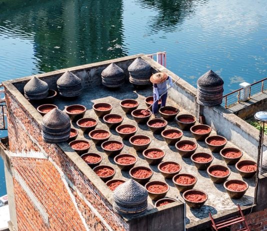 Cina: preparazione della salsa al peperoncino nell’Hunan (3)