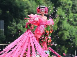 Cina: Qiannan celebra 70 anni con una parata nel Guizhou (3)