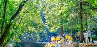 Cina: Anhui, monte Langya attira turisti con attività diurne e notturne (3)