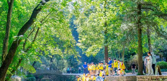 Cina: Anhui, monte Langya attira turisti con attività diurne e notturne (3)