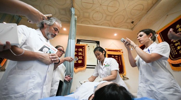 Cina: visitatori internazionali scoprono la medicina tradizionale a Sanya (1)