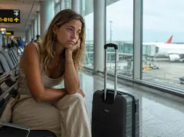 Ansia da rientro: come superarla donna triste rientro vacanze