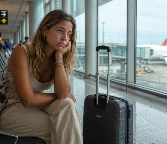 Ansia da rientro: come superarla donna triste rientro vacanze