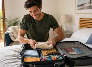 Come preparare la valigia per le vacanze in modo perfetto ragazzo prepara valigia