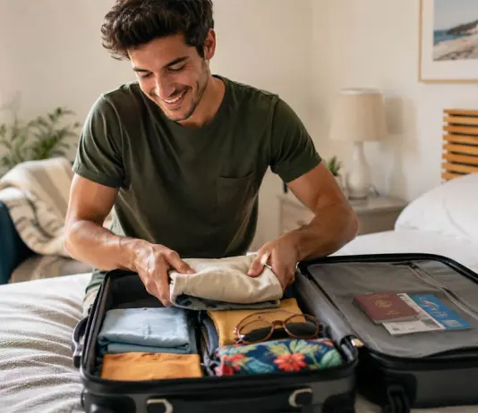 Come preparare la valigia per le vacanze in modo perfetto ragazzo prepara valigia
