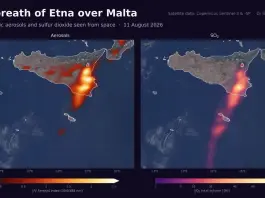 Etna ash blankets parts of Malta and Gozo