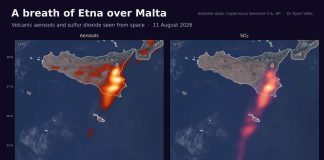 Etna ash blankets parts of Malta and Gozo