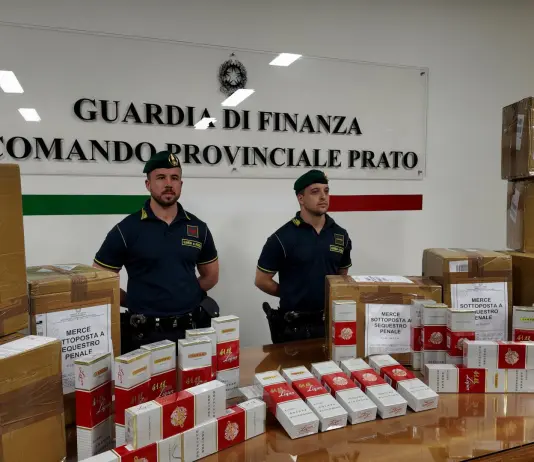 Prato, sequestrati 125 kg di sigarette di contrabbando