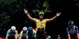 Brennan cala il poker e vince la sedicesima tappa della Vuelta 2026, Mas sempre in rosso