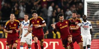 Roma rimonta l’Atalanta nel finale: 2-1 e vetta con l’Inter