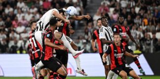 Una perla di Cisse e un’incornata di Gatti nel recupero, Juve-Milan 1-1