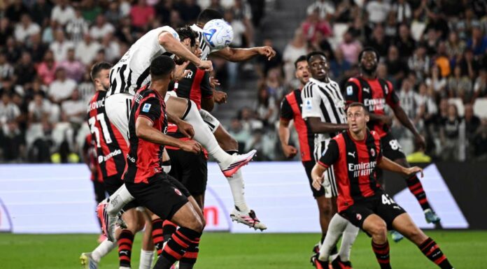 Una perla di Cisse e un’incornata di Gatti nel recupero, Juve-Milan 1-1