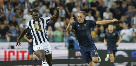 La Lazio batte anche l’Udinese, in testa con Inter e Roma