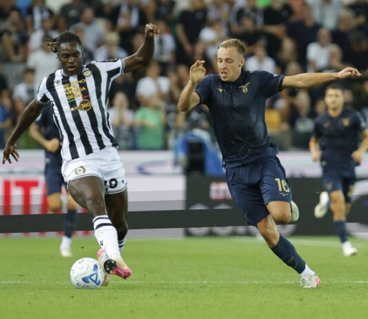 La Lazio batte anche l’Udinese, in testa con Inter e Roma