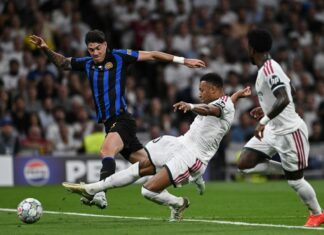 Partenza falsa dell’Inter in Champions, vince il Real 2-1