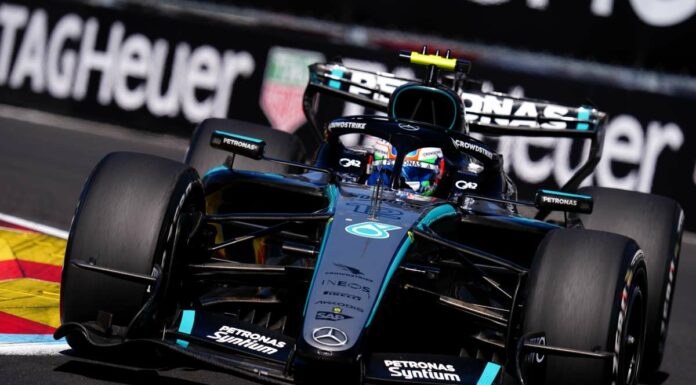 Antonelli detta legge anche in Spagna, Leclerc quarto e ritiro Hamilton