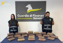 Savona, arrestati 2 corrieri con 34 Kg di cocaina occultati in un camper