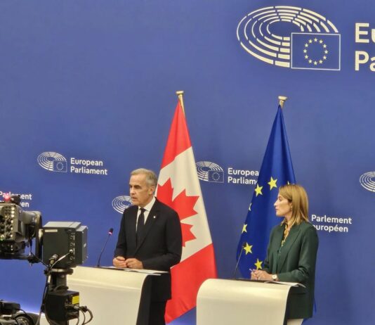 Carney “L’alleanza Ue-Canada faro per altre democrazie”