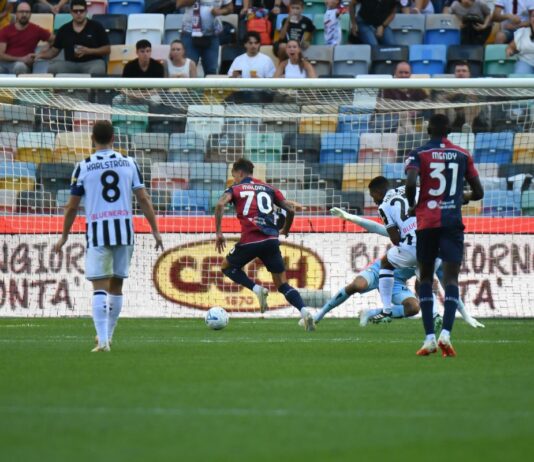 Maldini ancora a segno, il Cagliari vince a Udine e vola alto