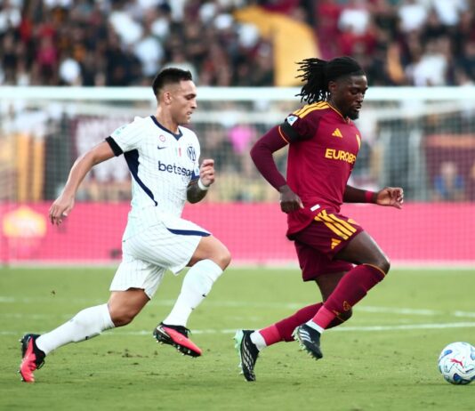 La Roma scappa con Kone, l’Inter la riprende con Lautaro: 2-2 all’Olimpico