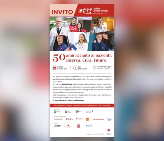 AIL Milano Monza Brianza celebra il 2 ottobre “50 anni accanto ai pazienti”