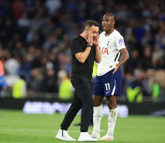 Tottenham, De Zerbi “We must improve, but i have faith in my players”