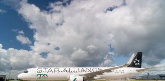 ITA Airways, arriva a Fiumicino il nuovo Airbus A321neo con livrea Star Alliance