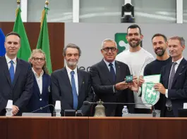 Olimpia Milano a Palazzo Pirelli, Fontana “Tenete alto il nome della Lombardia”