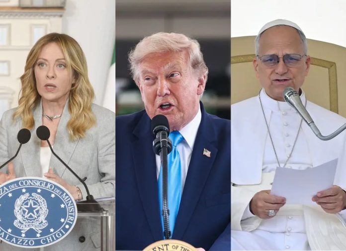 Meloni-Trump-Leone