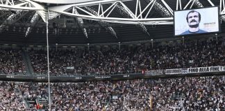 Curva di spalle durante il minuto di silenzio per Mazzola, multa di 10mila euro per la Juventus