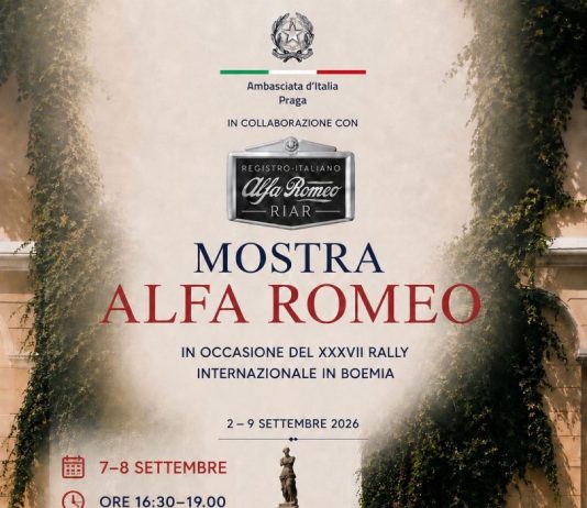 L’Ambasciata d’Italia a Praga ospiterà una mostra di auto storiche di Alfa Romeo in occasione del Rally Internazionale in Boemia
